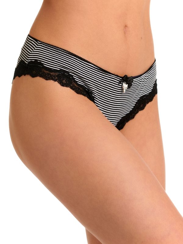 Nastrovje Potsdam Pussy Deluxe 3er Set Damen Slip-Set schwarz allover Nur für heute