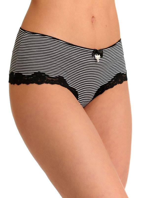 Nastrovje Potsdam Pussy Deluxe 3er Set Damen Hipster-Set schwarz allover Sonderangebot der Fabrik