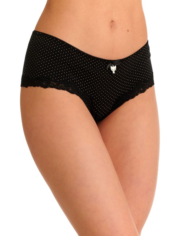 Nastrovje Potsdam Pussy Deluxe 3er Set Damen Hipster-Set schwarz allover Sonderangebot der Fabrik