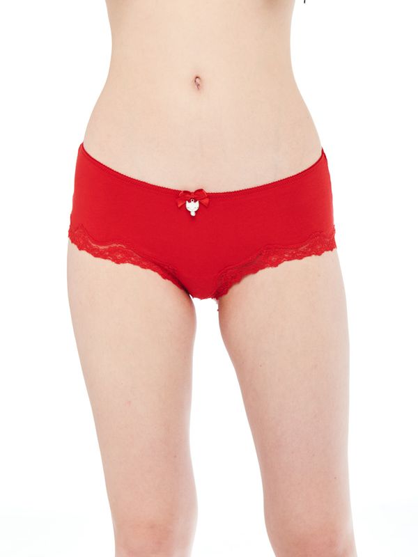 Nastrovje Potsdam Pussy Deluxe 3er Set Hipster Damen Hipster-Set rot allover Vierteljährliche Förderung