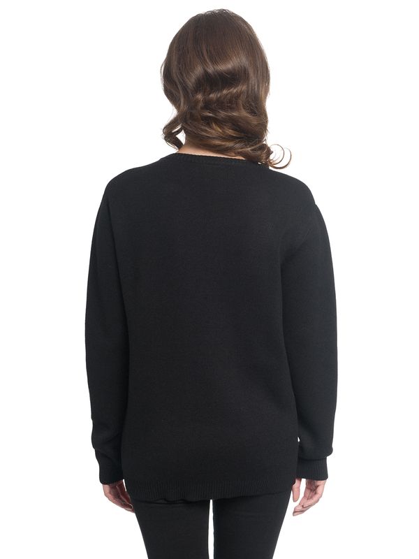 Nastrovje Potsdam Pussy Deluxe Checkered Knit Damen Strickpullover schwarz/weiß 50% Rabatt für begrenzte Zeit