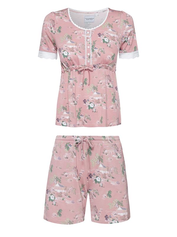 Nastrovje Potsdam Vive Maria Teahouse Rose Damen Pyjama lightpink allover Meist gekauft
