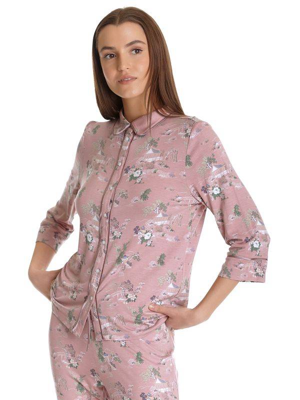 Nastrovje Potsdam Vive Maria Chinese Teahouse Damen Pyjama lightpink allover Blitzverkäufe