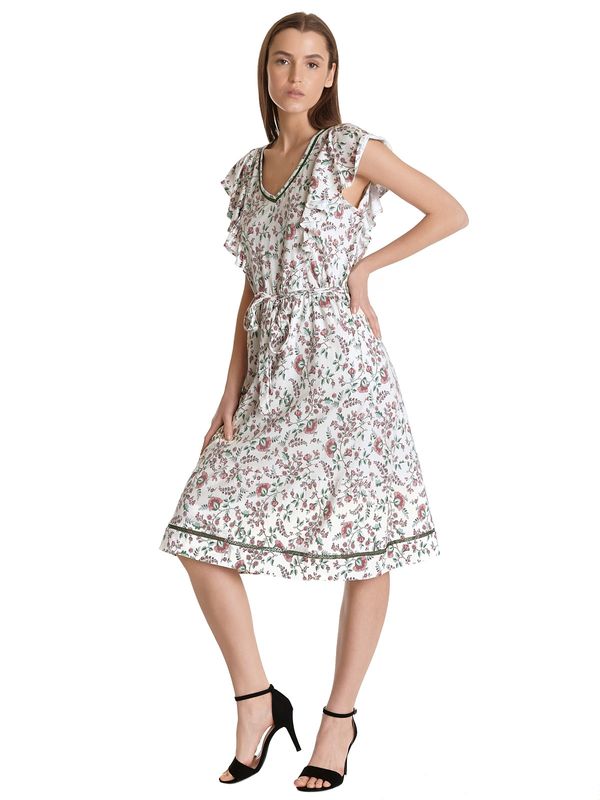 Nastrovje Potsdam Vive Maria Garden Girl Damen A-Linien-Kleid creme/allover Rabatt