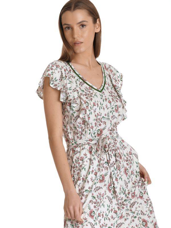 Nastrovje Potsdam Vive Maria Garden Girl Damen A-Linien-Kleid creme/allover Rabatt