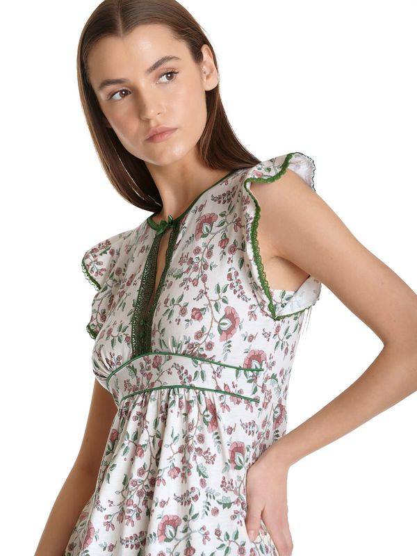 Nastrovje Potsdam Vive Maria Hidden Garden Damen Nachthemd creme/allover Günstig kaufen