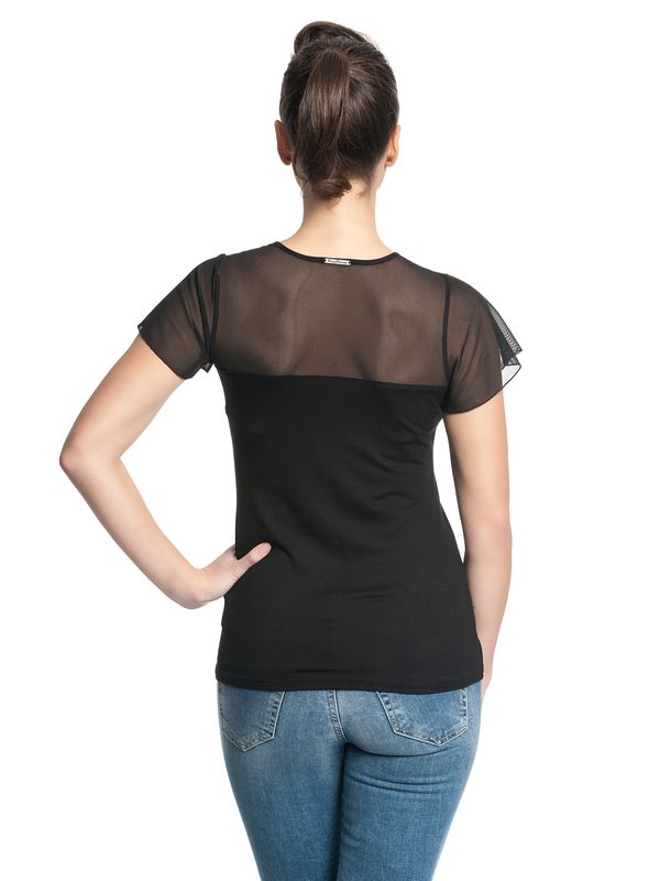 Nastrovje Potsdam Pussy Deluxe Lovely Chic Damen T-Shirt schwarz Cyber Monday