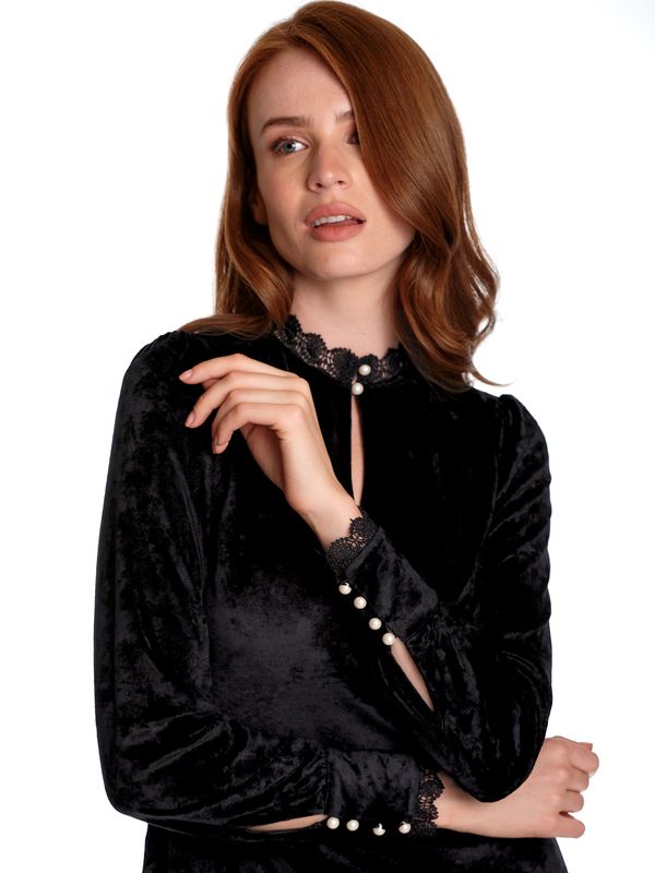 Nastrovje Potsdam Vive Maria Velvet Dream Damen Blusenkleid schwarz Top Angebot