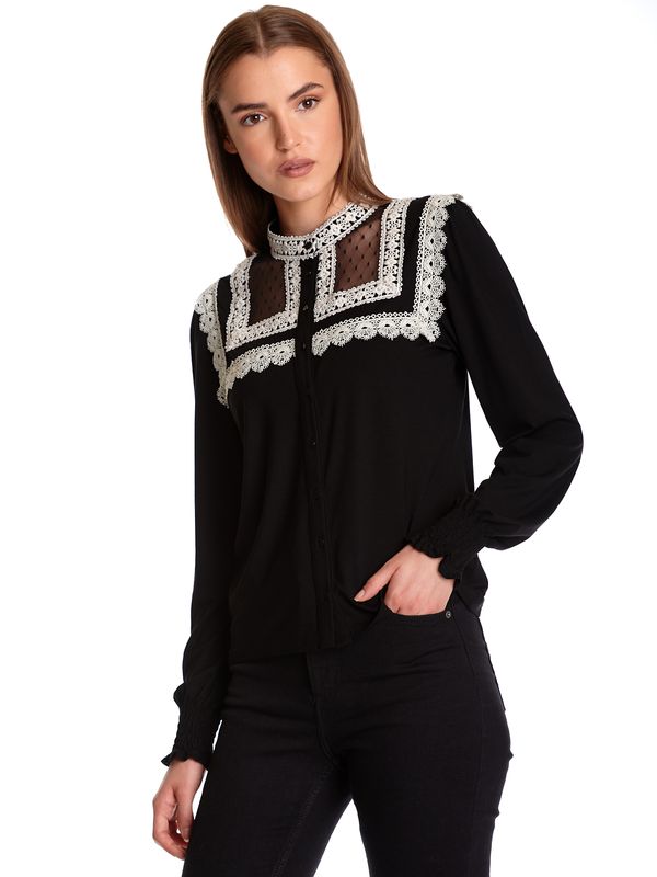 Nastrovje Potsdam Vive Maria Nuit Francaise Damen Langarmbluse schwarz Zeitlich begrenztes Angebot