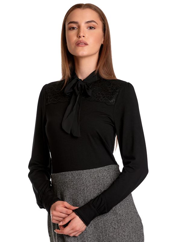 Nastrovje Potsdam Vive Maria Cottage Love Damen Blusenkleid grau meliert/schwarz Saisonale Angebote