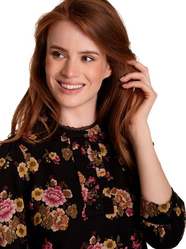 Nastrovje Potsdam Vive Maria Barock Love Damen A-Linien-Kleid schwarz allover Kauf eins, bekomm eins gratis