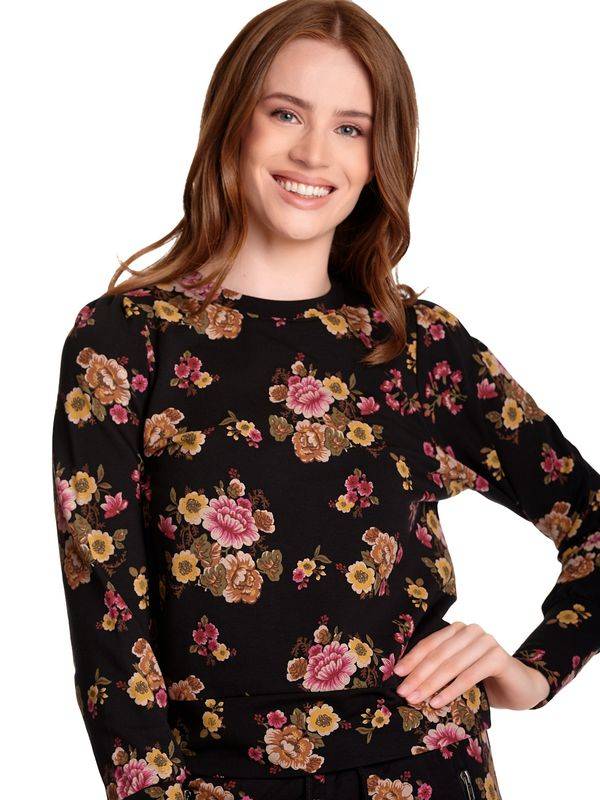 Nastrovje Potsdam Vive Maria Barock Damen Sweatshirt schwarz allover Tägliche Deals