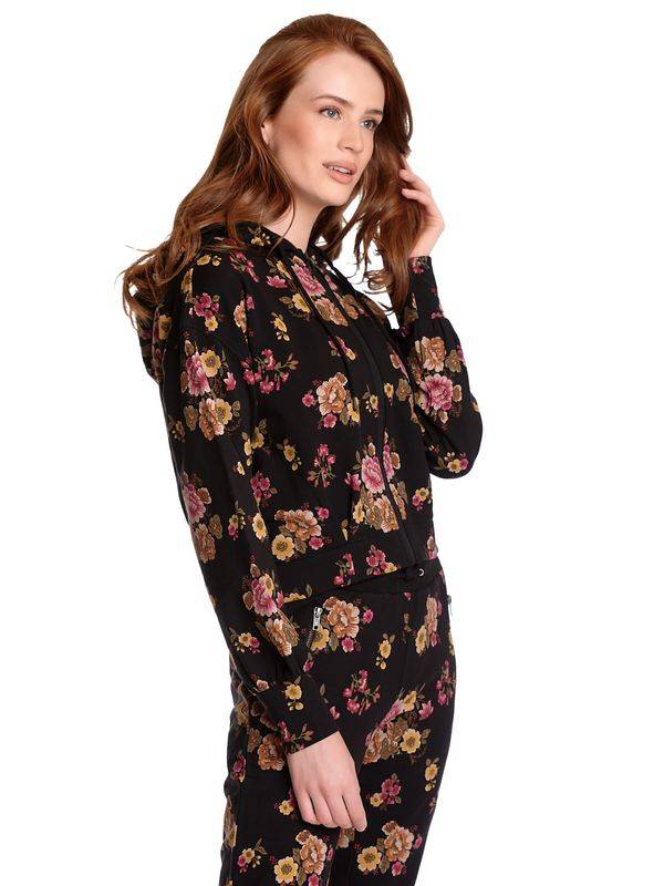 Nastrovje Potsdam Vive Maria Barock Sweat Damen Kapuzensweatjacke schwarz allover Riesige Ersparnisse