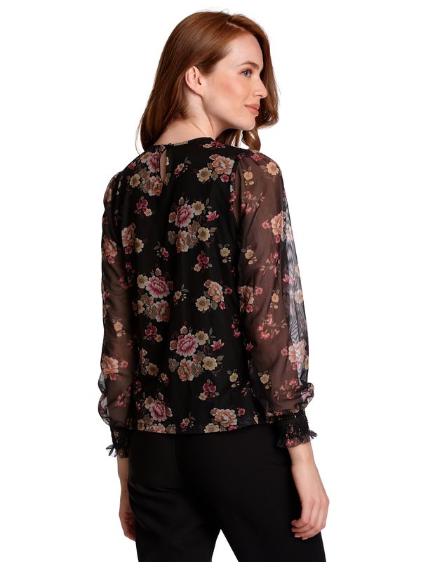Nastrovje Potsdam Vive Maria Barock Tulle Damen Shirtbluse schwarz allover VIP-Rabatte