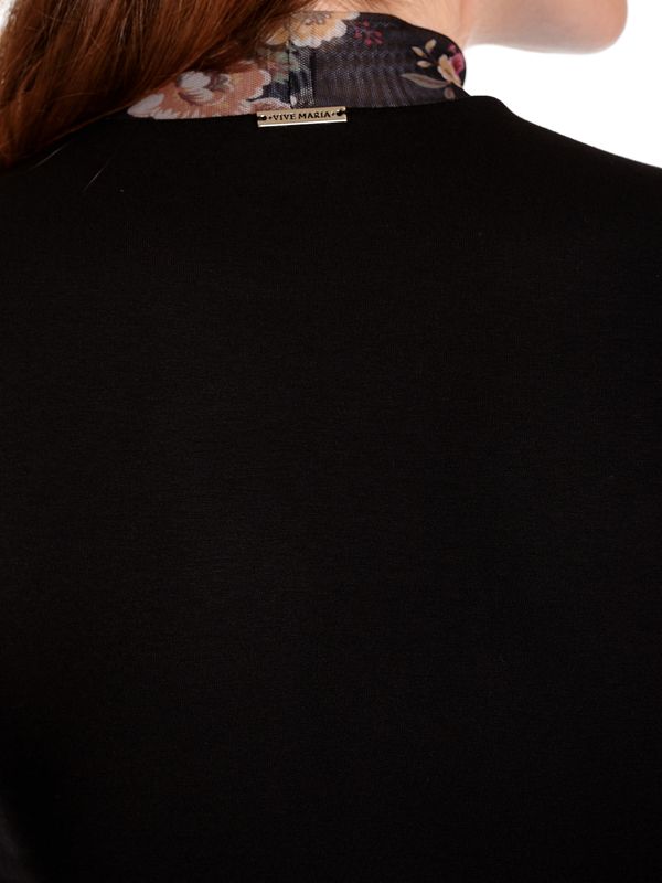 Nastrovje Potsdam Vive Maria Barock Flower Damen Langarmshirt schwarz allover Tiefpreis