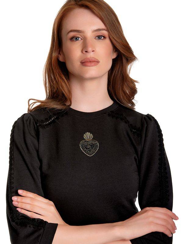 Nastrovje Potsdam Vive Maria Holy Heart Damen Sweatkleid schwarz Letzte 2 Tage