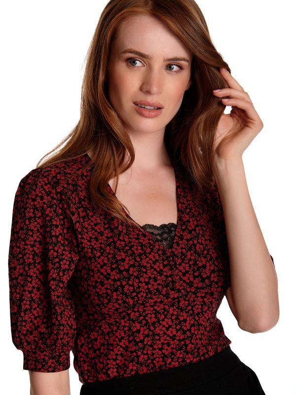 Nastrovje Potsdam Vive Maria Red Passion Damen 3/4-Arm-Shirt schwarz allover Bis zu 65% Rabatt