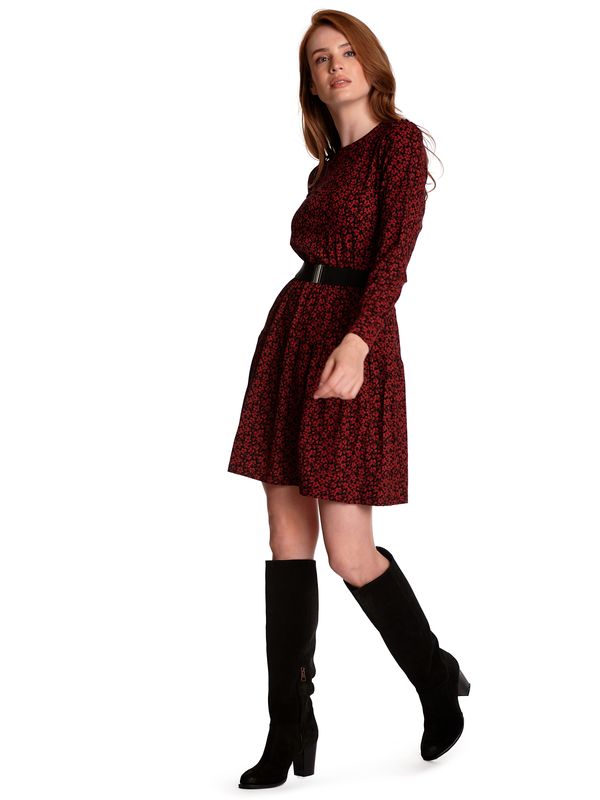 Nastrovje Potsdam Vive Maria Swinging Passion Damen A-Linien-Kleid schwarz allover Sonderangebot der Fabrik
