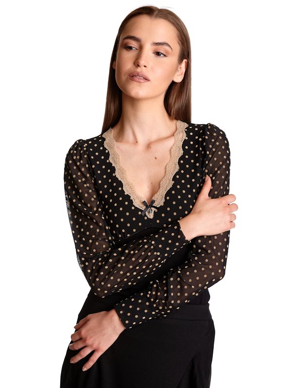 Nastrovje Potsdam Vive Maria Montmartre Love Damen Langarmshirt schwarz allover Bis zu 55% Rabatt
