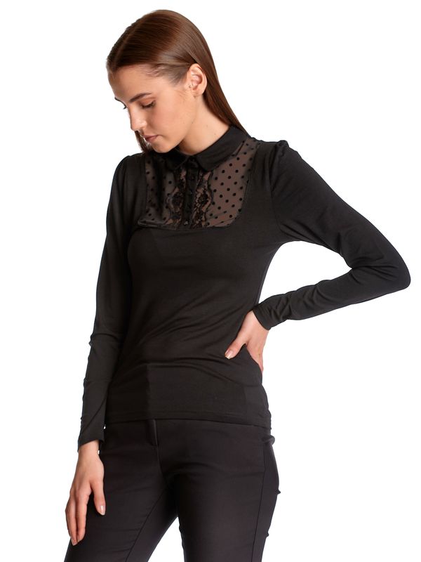 Nastrovje Potsdam Vive Maria Montmartre Black Damen Langarmshirt schwarz allover Discount Store für neue Produkte