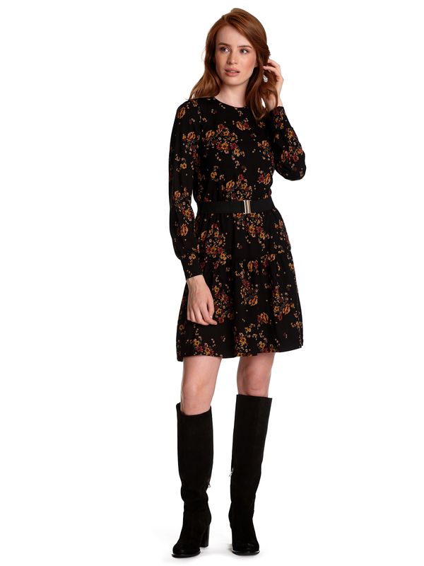 Nastrovje Potsdam Vive Maria Diary Girl Damen A-Linien-Kleid schwarz allover Fabrikladen
