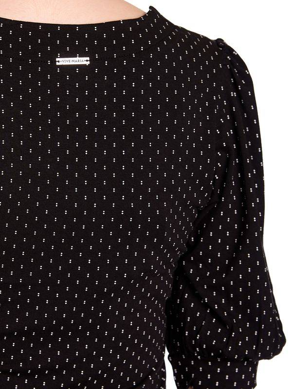 Nastrovje Potsdam Vive Maria Paris Girl Damen 3/4-Arm-Shirt schwarz allover Begrenzt auf 3 Tage