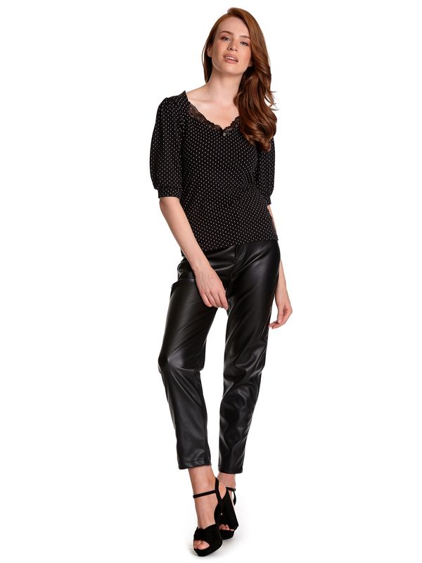 Nastrovje Potsdam Vive Maria Paris Girl Damen 3/4-Arm-Shirt schwarz allover Begrenzt auf 3 Tage