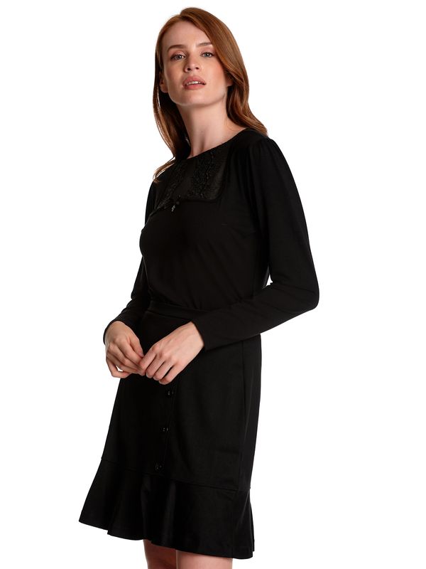 Nastrovje Potsdam Vive Maria Bavarian Love Damen Langarmshirt schwarz Auslauf