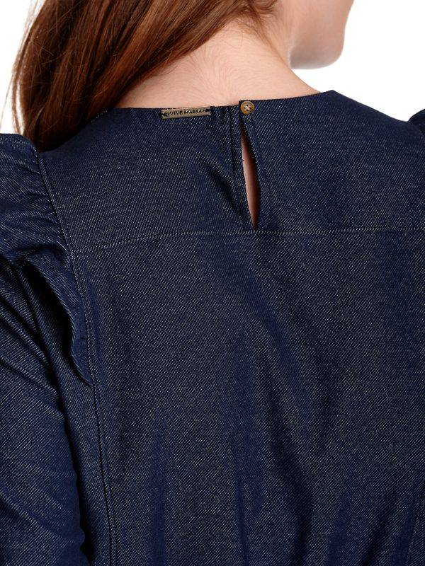 Nastrovje Potsdam Vive Maria Nevada Denim Damen A-Linien-Kleid blau Fabrikverkauf