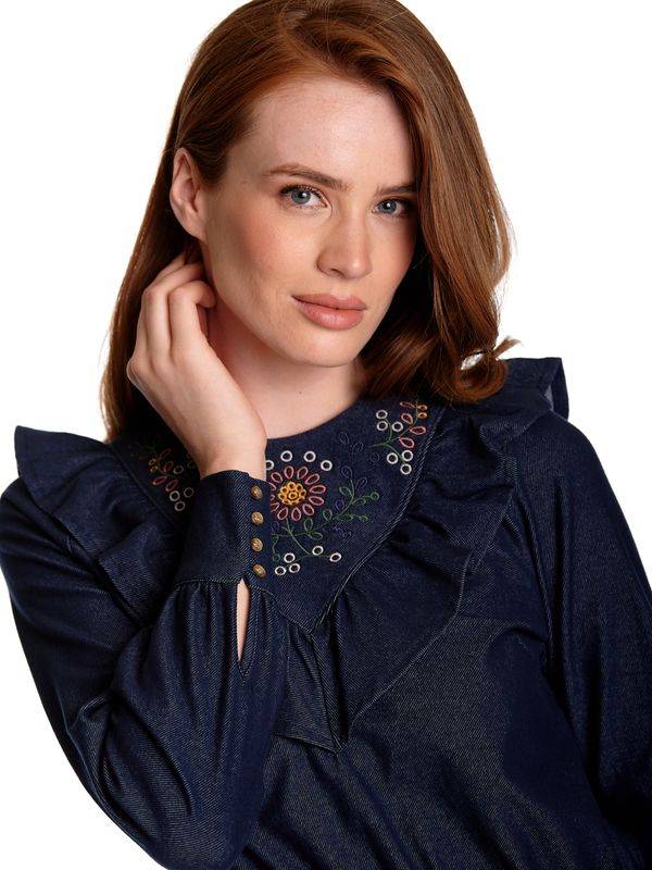 Nastrovje Potsdam Vive Maria Nevada Denim Damen A-Linien-Kleid blau Fabrikverkauf