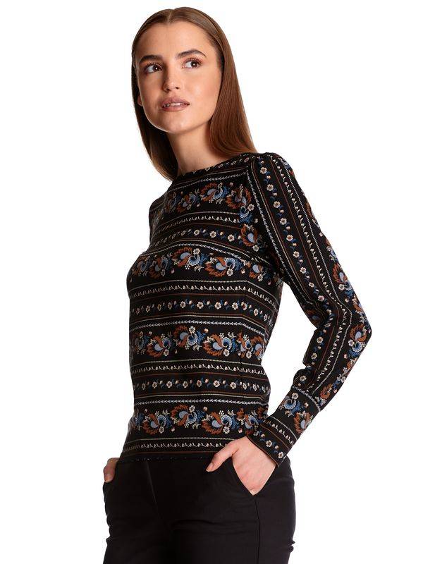 Nastrovje Potsdam Vive Maria Poetry Girl Damen Langarmshirt schwarz allover Blitzverkäufe