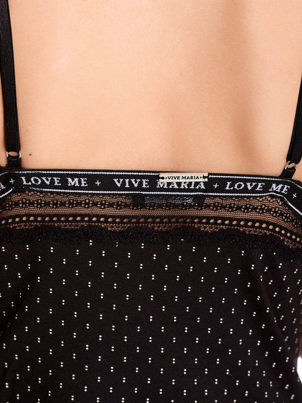 Nastrovje Potsdam Vive Maria Bisou Damen Wäscheset: Top mit Panty schwarz/creme Osterangebot