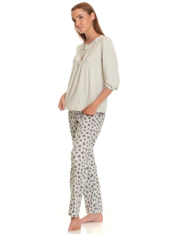Nastrovje Potsdam Vive Maria Sugar Babe Damen Pyjama hellgrau allover Neueste Mode