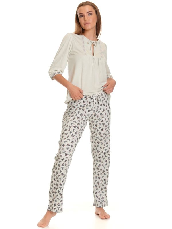 Nastrovje Potsdam Vive Maria Sugar Babe Damen Pyjama hellgrau allover Neueste Mode
