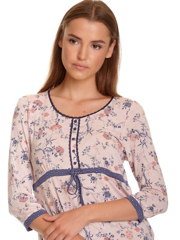 Nastrovje Potsdam Vive Maria Hanoi Girl Damen Pyjama rosa allover Blitzangebot
