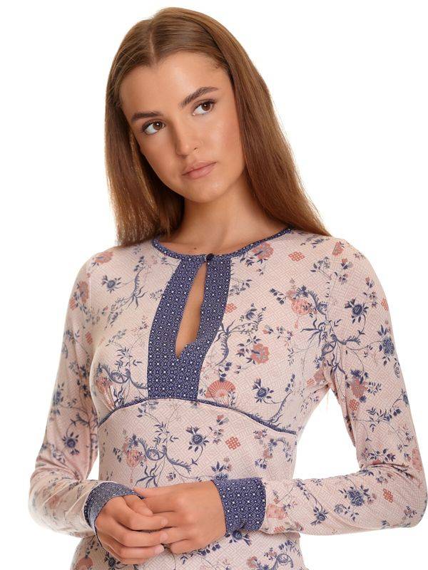 Nastrovje Potsdam Vive Maria Hanoi Rose Damen Pyjama rosa allover Große Rabatte