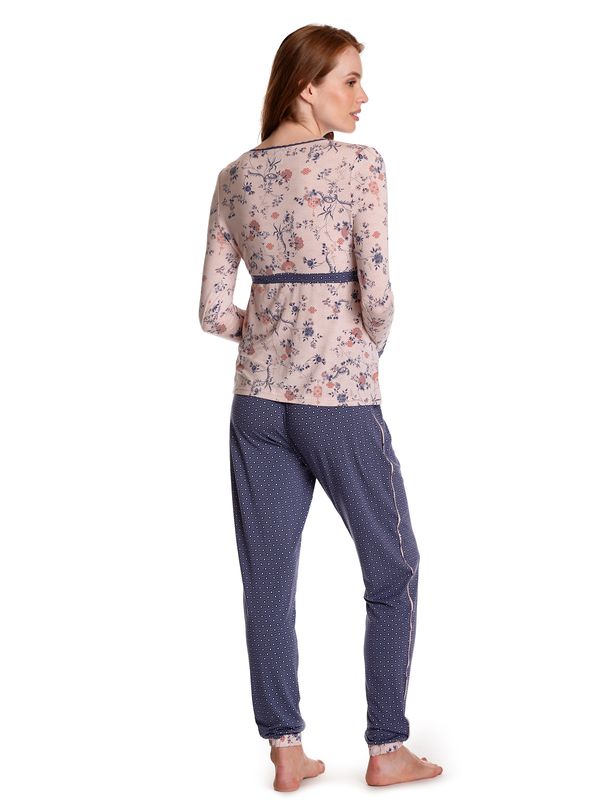 Nastrovje Potsdam Vive Maria Hanoi Love Damen Pyjama lila allover/blau allover Neuheiten