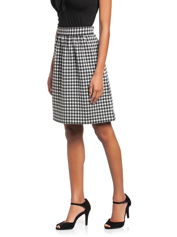 Nastrovje Potsdam Vive Maria Sweet Vichy Damen A-Linien-Rock schwarz/creme VIP-Rabatte