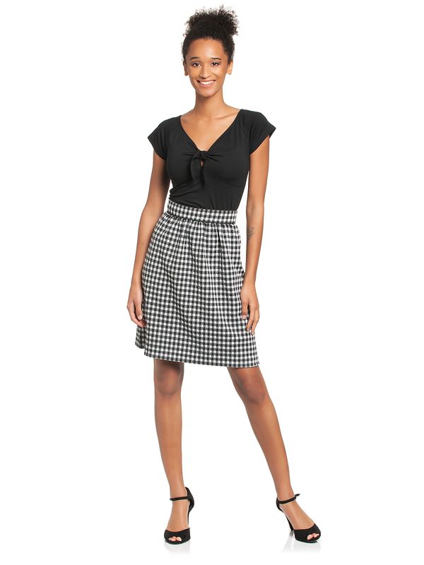 Nastrovje Potsdam Vive Maria Sweet Vichy Damen A-Linien-Rock schwarz/creme VIP-Rabatte