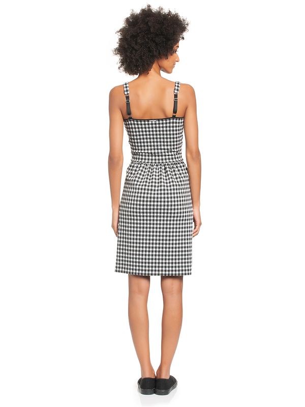 Nastrovje Potsdam Vive Maria Vichy Summer Damen Trägerkleid schwarz/creme Tiefpreis