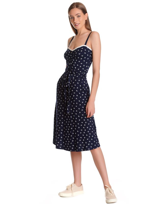 Nastrovje Potsdam Vive Maria Belle Mer Damen Trägerkleid blau allover Letzter Tag