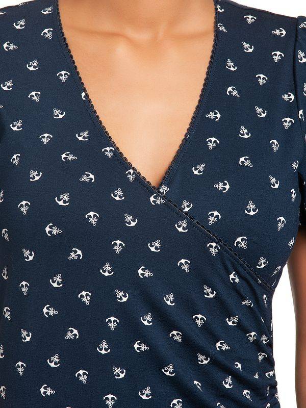 Nastrovje Potsdam Vive Maria Mer D&#039;Été Damen Wickelshirt blau allover zollfrei