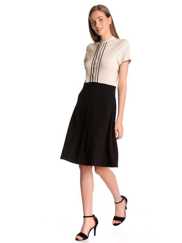Nastrovje Potsdam Vive Maria Cappucine Day Damen A-Linien-Kleid creme/schwarz Schlussverkauf