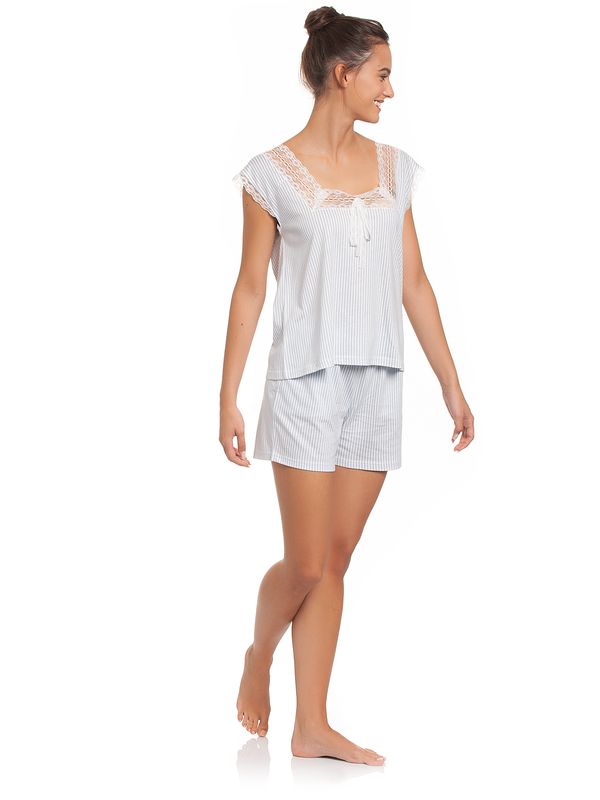 Nastrovje Potsdam Vive Maria Penelope Summer Damen Pyjama blau allover Sonderangebot