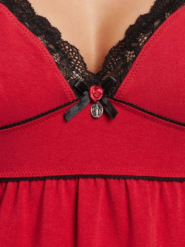 Nastrovje Potsdam Vive Maria Lipstick Girl Damen Negligée rot Preisnachlass