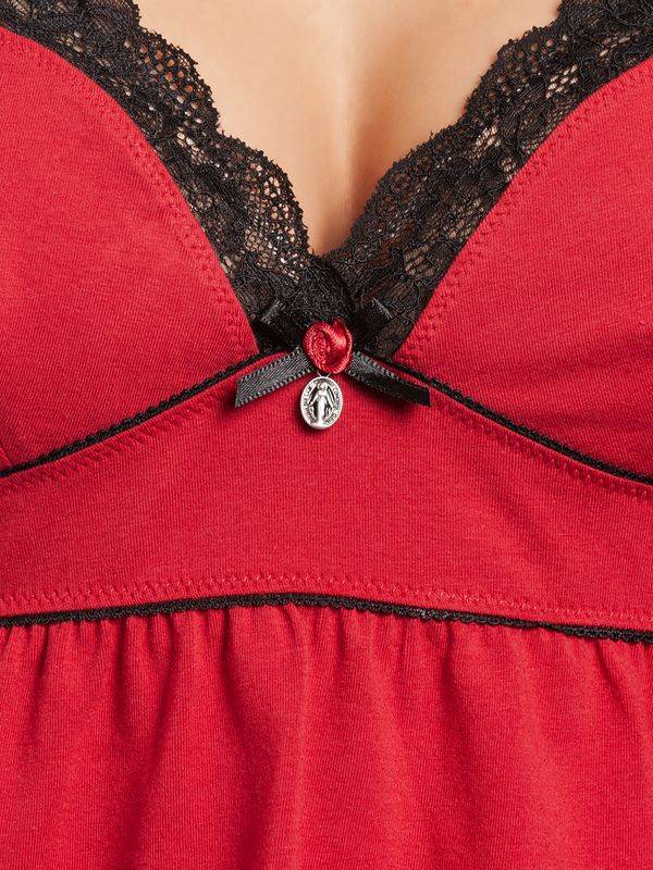 Nastrovje Potsdam Vive Maria Libstick Babe Damen Pyjama rot Weihnachtsangebot