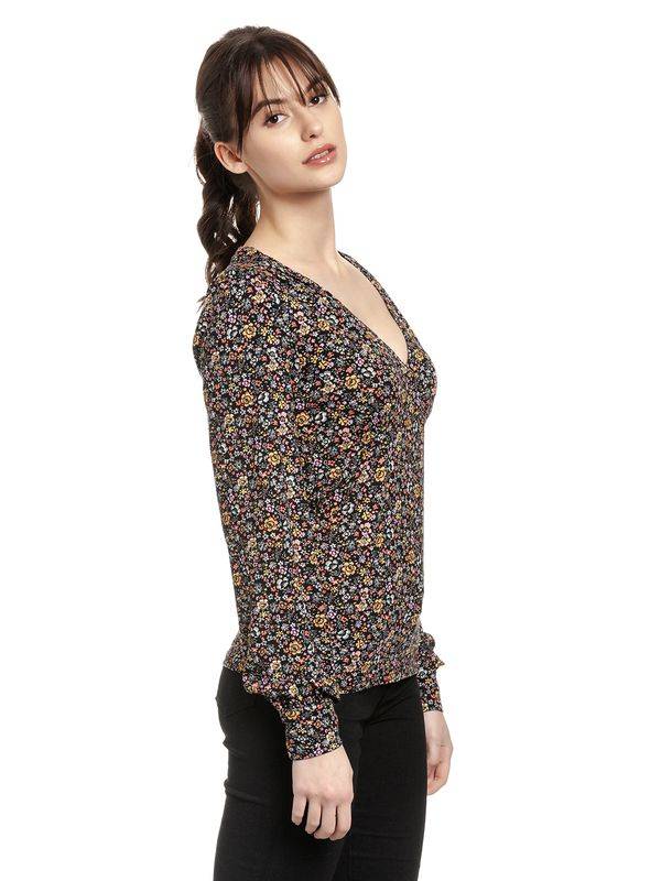 Nastrovje Potsdam Vive Maria End Of Summer Damen Langarmshirt schwarz allover Blitzangebot