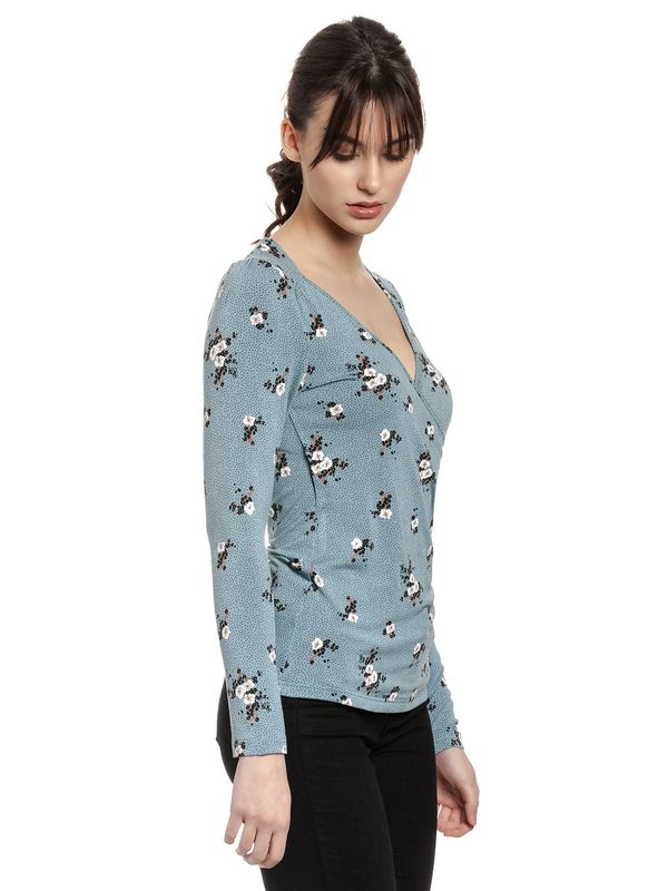 Nastrovje Potsdam Vive Maria Waiting For You Damen Langarmshirt blau allover Saisonale Angebote