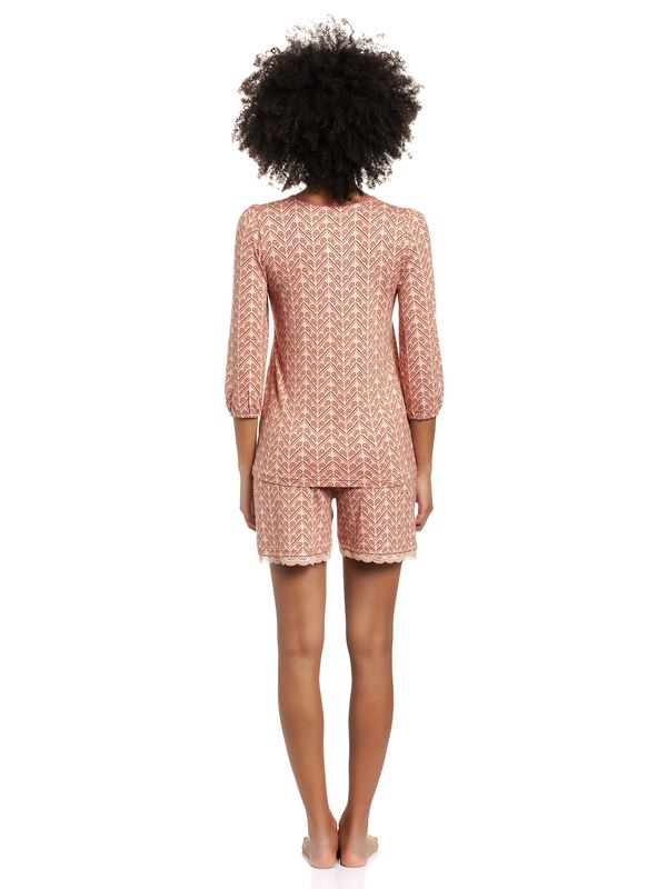 Nastrovje Potsdam Vive Maria Mellow Love Damen Pyjama rose allover Super Sparpreis