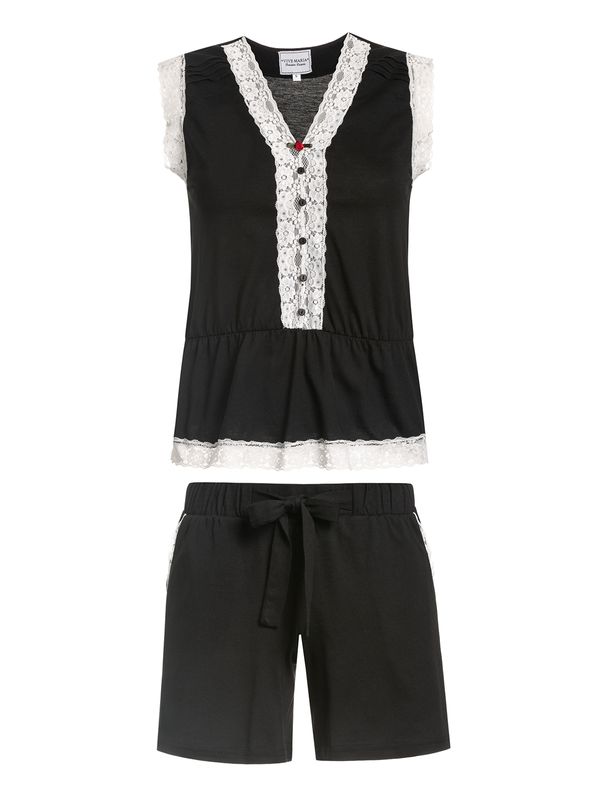 Nastrovje Potsdam Vive Maria Nostalgie Dream Damen Pyjama schwarz Letzter Tag